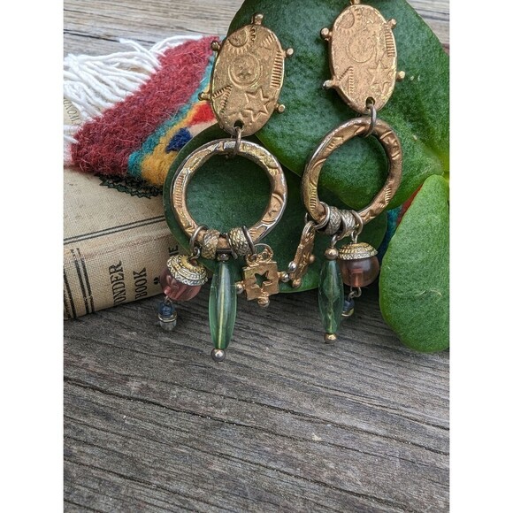 Bohemian Vintage Southwestern Earrings - Picture 9 of 9